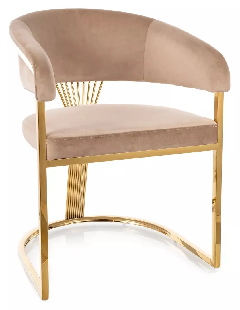 Стул Signal Crown Bluvel 28 (Beige/Gold)