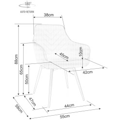 Scaun Signal Marlo Bluvel 19 (Black) Thumb