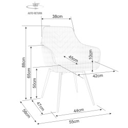 Scaun Signal Servio Brego 07 (Grey/Black) Thumb