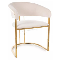 Scaun Signal Tulipe Bluvel 22 (Light Beige/Gold)