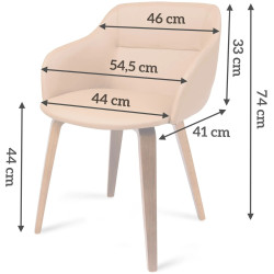 Стул Sofotel Severa 2751 (Beige/Natural) Thumb