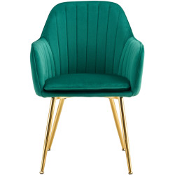 Стул Tempo Kondela Adlam New (Emerald/Golden) Thumb