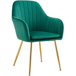Стул Tempo Kondela Adlam New (Emerald/Golden) Thumb