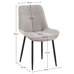 Scaun Tempo Kondela Alia (Beige/Black) Thumb