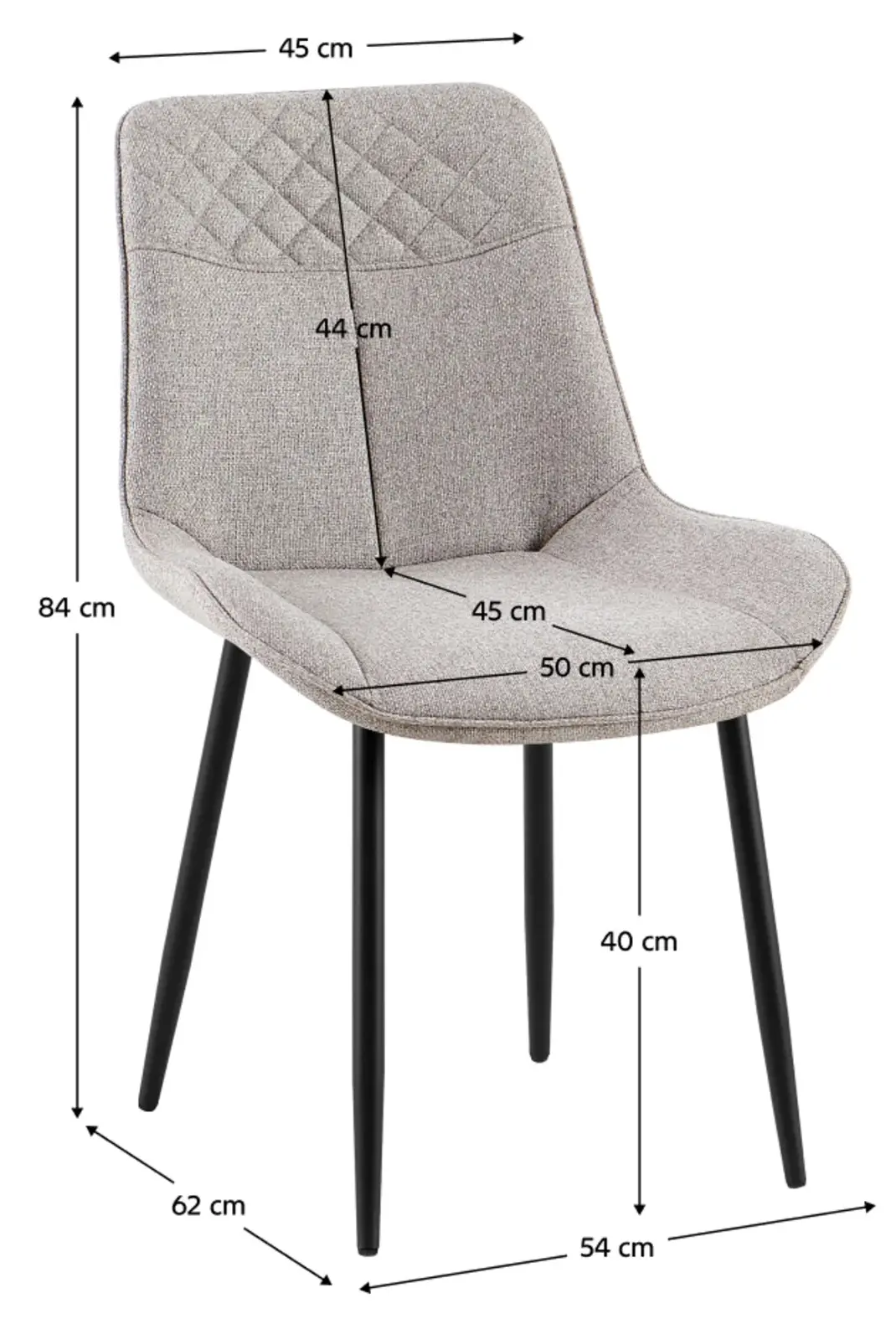 Scaun Tempo Kondela Alia (Beige/Black) - 7