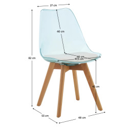 Стул Tempo Kondela Bali 3 New (Acrylic/Beech) Thumb