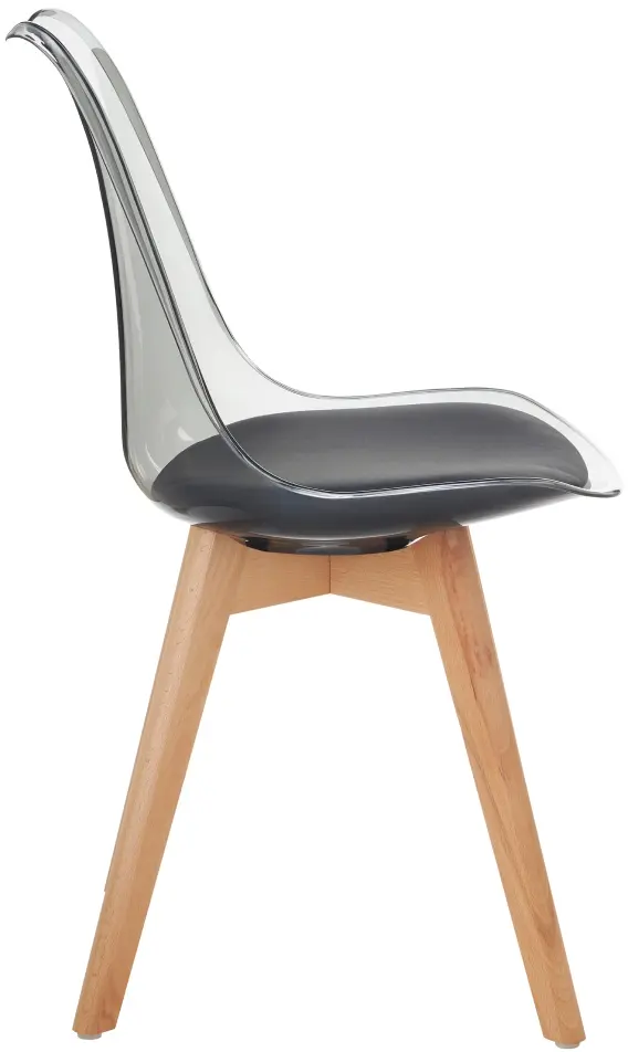 Стул Tempo Kondela Bali 3 New (Black/Transparent) - 3