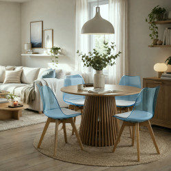 Стул Tempo Kondela Bali 3 NEW (Blue/Beech) Thumb