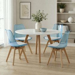 Стул Tempo Kondela Bali 3 NEW (Blue/Beech) Thumb