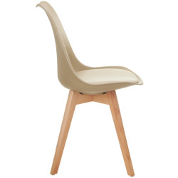 Стул Tempo Kondela Bali 3 New (Cappuccino/Beech) Thumb