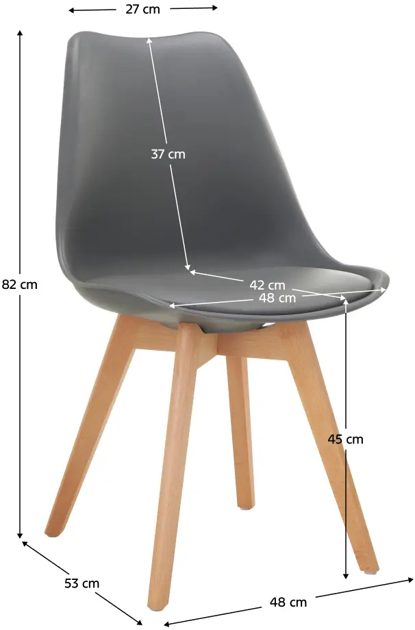 Scaun Tempo Kondela Bali 3 New (Grey/Beech) - 4