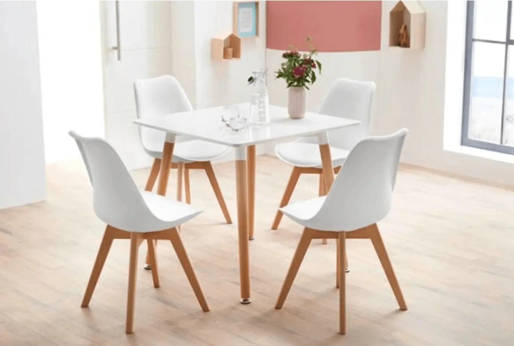 Стул Tempo Kondela Bali 3 New (White/Beech) - 13