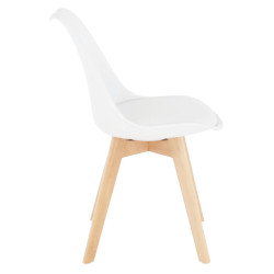 Стул Tempo Kondela Bali 3 New (White/Beech) Thumb
