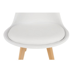 Стул Tempo Kondela Bali 3 New (White/Beech) Thumb