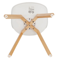 Стул Tempo Kondela Bali 3 New (White/Beech) Thumb