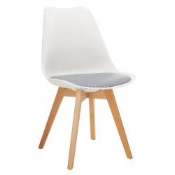Стул Tempo Kondela Bali 3 NEW (White/Grey/Beech)