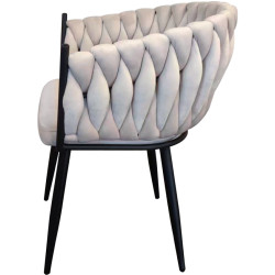 Стул Tempo Kondela Bler (Light Beige/Black) Thumb