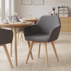 Scaun Tempo Kondela Clorin 2 New (Dark Grey/Beech)