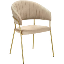 Scaun Tempo Kondela Dasmin New Typ 1 (Beige/Golden) Thumb
