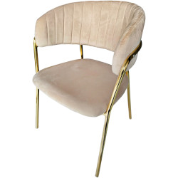 Scaun Tempo Kondela Dasmin New Typ 1 (Beige/Golden) Thumb