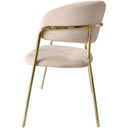 Scaun Tempo Kondela Dasmin New Typ 1 (Beige/Golden) Thumb