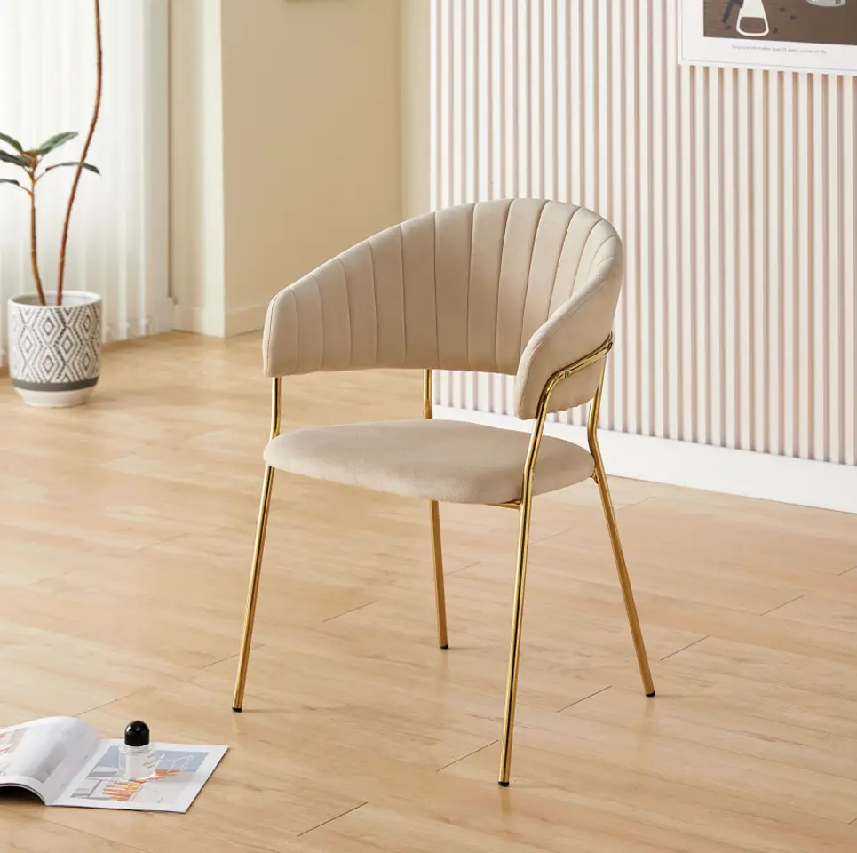 Scaun Tempo Kondela Dasmin New Typ 1 (Beige/Golden)