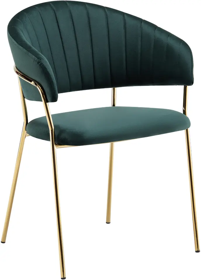 Scaun Tempo Kondela Dasmin Tip 1 (Dark Green/Golden)