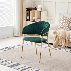 Scaun Tempo Kondela Dasmin Tip 1 (Dark Green/Golden)