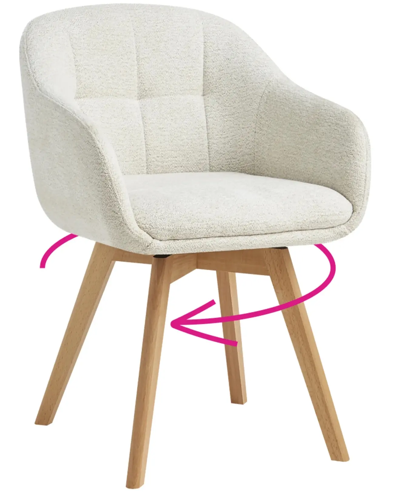 Scaun Tempo Kondela Dimer (Cream/Beech) - 5