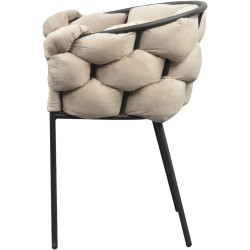 Стул Tempo Kondela Dorota (Gray Brown/Black) Thumb