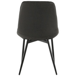 Стул Tempo Kondela Hazal (Dark Grey/Black) Thumb