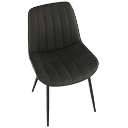Стул Tempo Kondela Hazal (Dark Grey/Black) Thumb