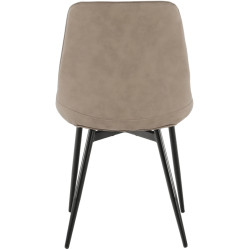 Стул Tempo Kondela Hazal (Gray Brown/Black) Thumb