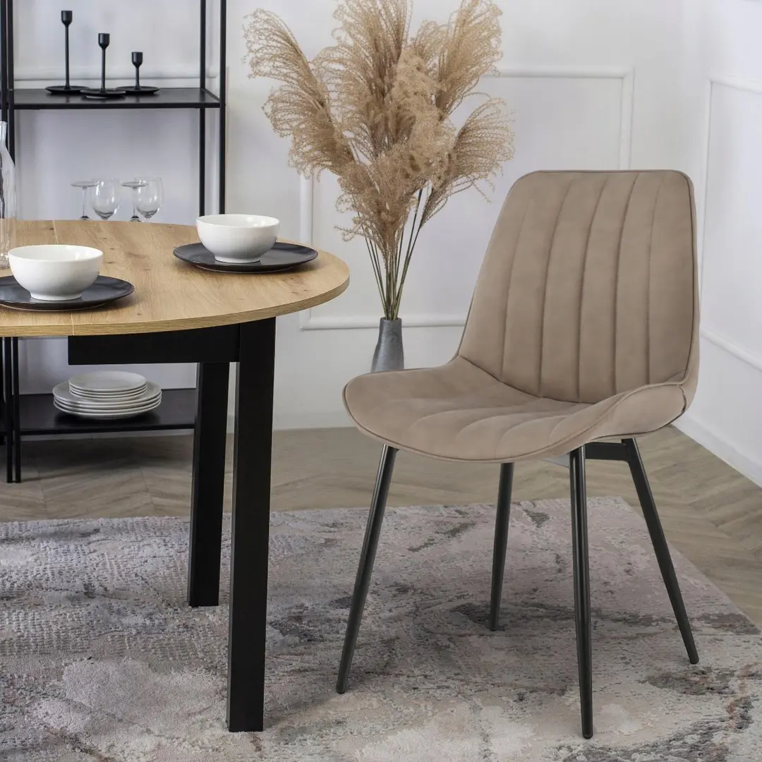 Стул Tempo Kondela Hazal (Gray Brown/Black)