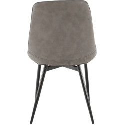 Scaun Tempo Kondela Hazal (Light Gray/Black) Thumb