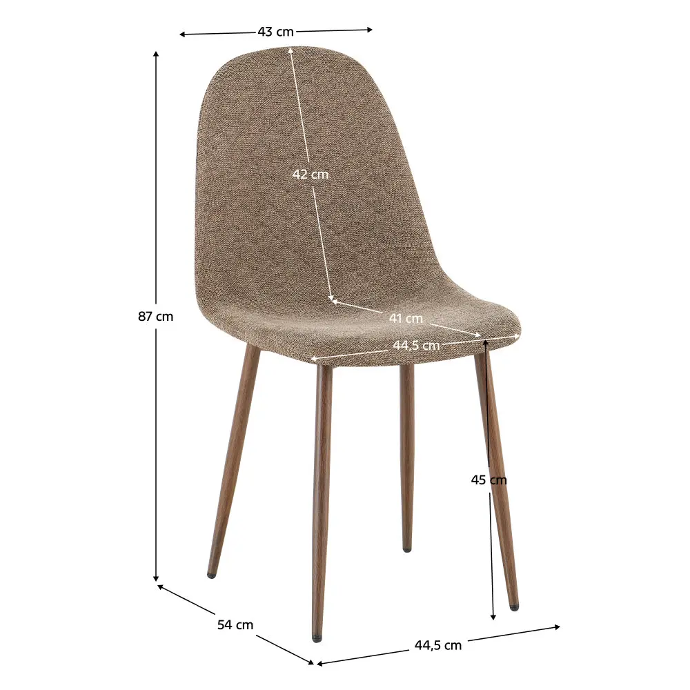 Стул Tempo Kondela Lega 2 NEW (Brown/Dark Oak) - 2