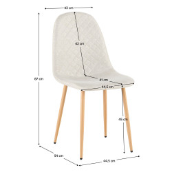 Стул Tempo Kondela Lega 2 NEW (Cream/Beech) Thumb