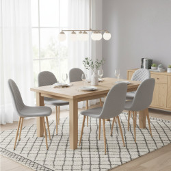 Scaun Tempo Kondela Lega 2 NEW (Light Grey/Beech) Thumb