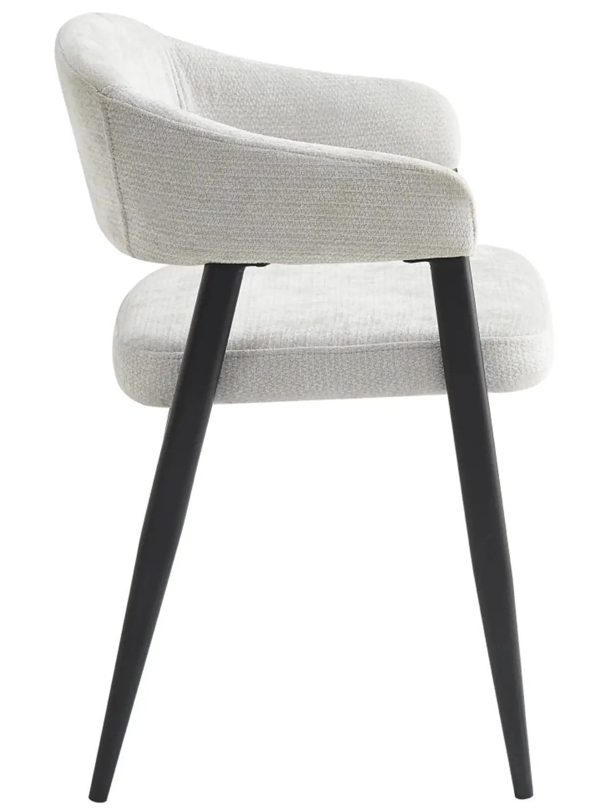 Стул Tempo Kondela Nizar Typ 2 (Light Grey/Black) - 4