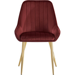 Scaun Tempo Kondela Perlia (Burgundy/Golden) Thumb