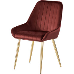 Scaun Tempo Kondela Perlia (Burgundy/Golden) Thumb