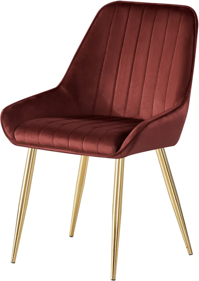 Scaun Tempo Kondela Perlia (Burgundy/Golden)