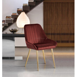 Scaun Tempo Kondela Perlia (Burgundy/Golden)