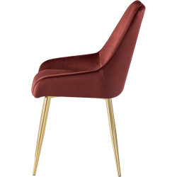 Scaun Tempo Kondela Perlia (Burgundy/Golden) Thumb