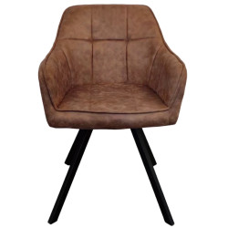 Стул Tempo Kondela Samanta (Dark Brown/Black) Thumb