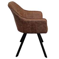 Стул Tempo Kondela Samanta (Dark Brown/Black) Thumb