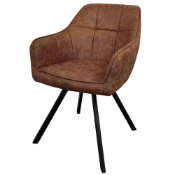 Стул Tempo Kondela Samanta (Dark Brown/Black) Thumb