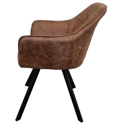 Стул Tempo Kondela Samanta (Dark Brown/Black) Thumb