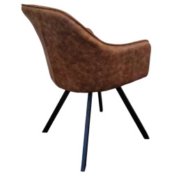 Стул Tempo Kondela Samanta (Dark Brown/Black) Thumb