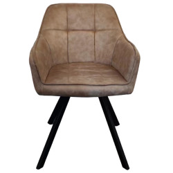 Стул Tempo Kondela Samanta (Grey-Brown/Black) Thumb